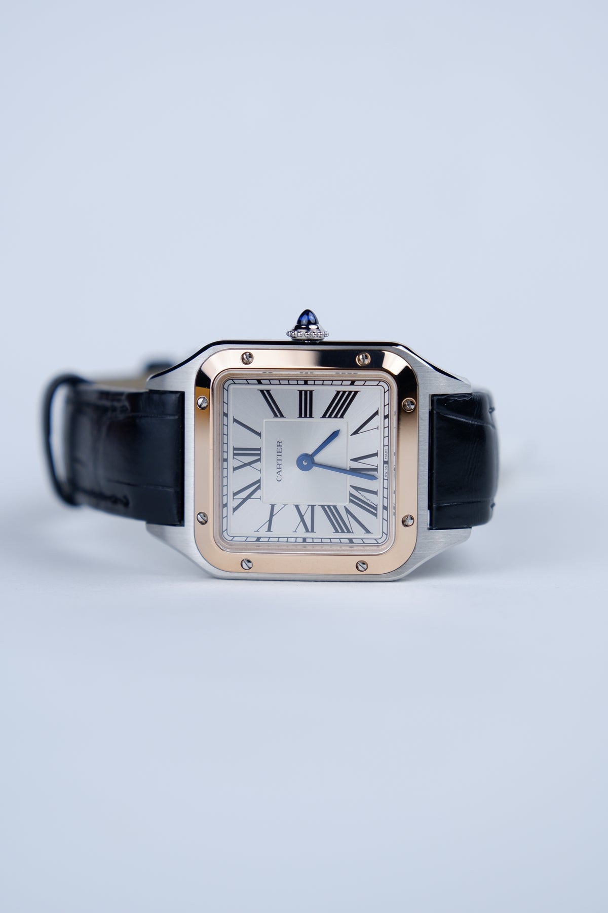 Cartier Santos Srebrny 38 mm Stal W2SA0038