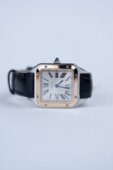 Cartier Santos Srebrny 38 mm Stal W2SA0038