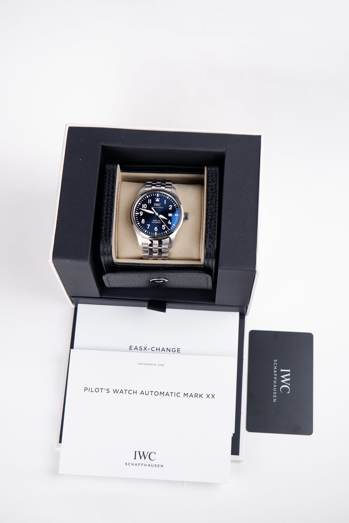 IWC Pilots Watch Mark XX 40mm Niebieski Stal IW328204