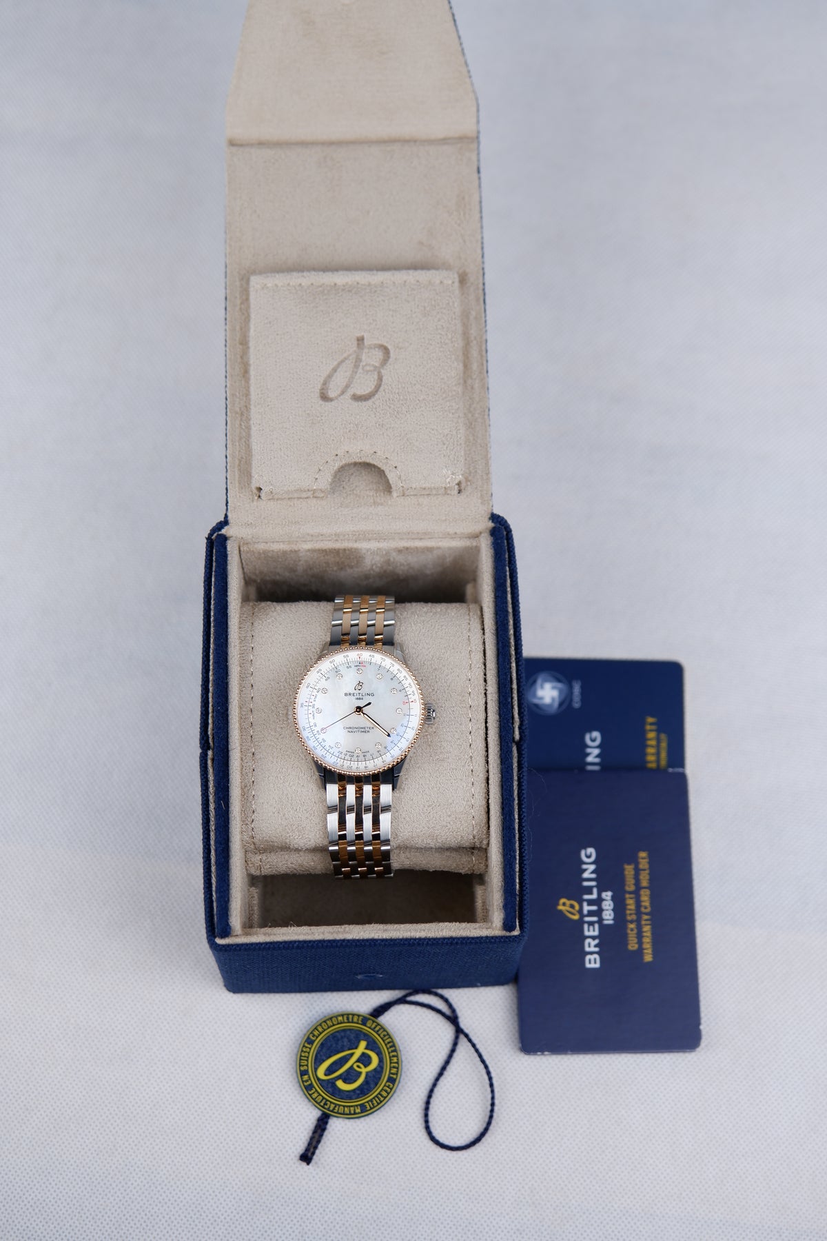 Breitling Navitimer Szampański 36mm Zloto/Stal U17327211A1U1