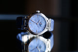 Longines Primlauna Niebieski 34 mm Stal L8.126.0.97.2