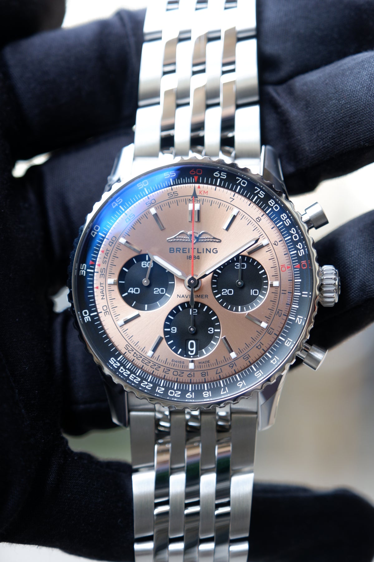 Breitling Navitimer 1 B01 Chronograph Braz 43mm Stal AB0138241K1A1
