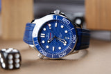 Omega Seamaster Diver 300 M Niebieski 42 mm Stal 210.32.42.20.03.001