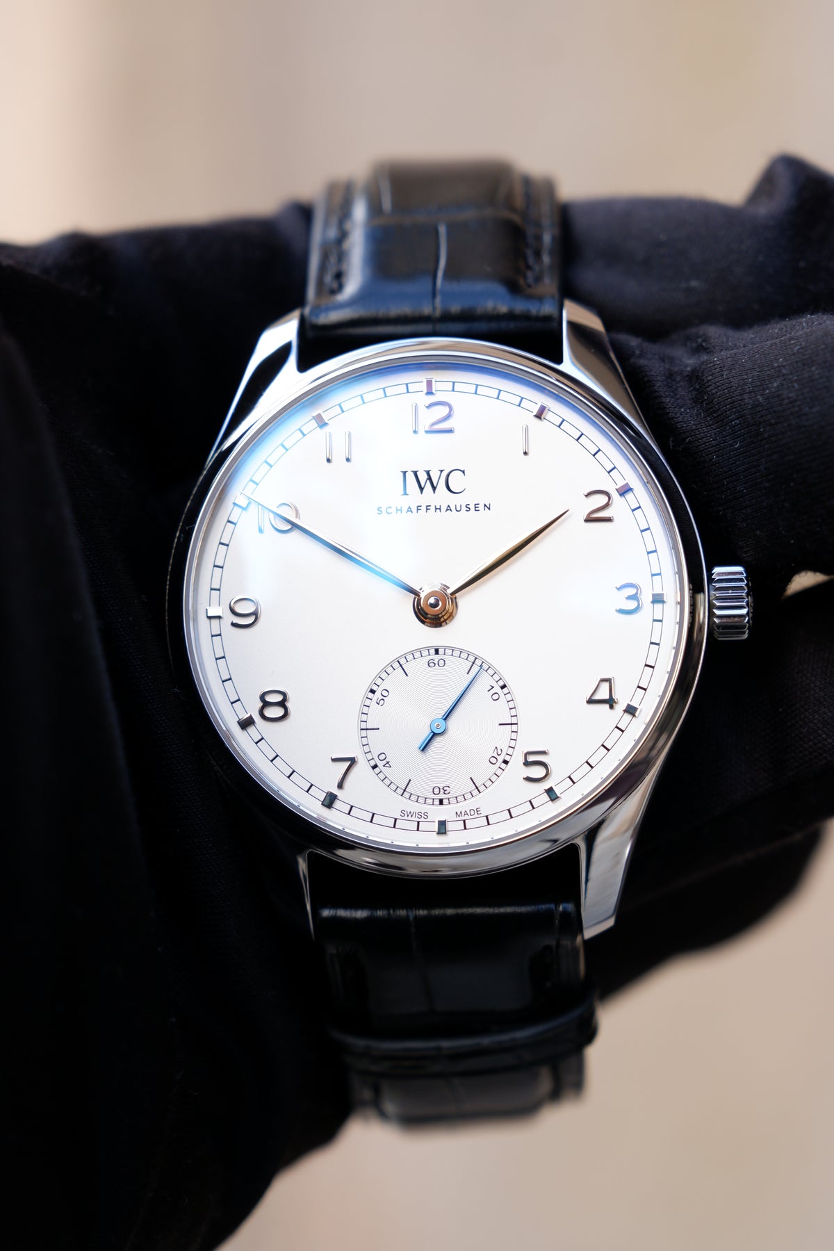 IWC Portugieser Automatic Srebrny 40.4mm Stal IW358303