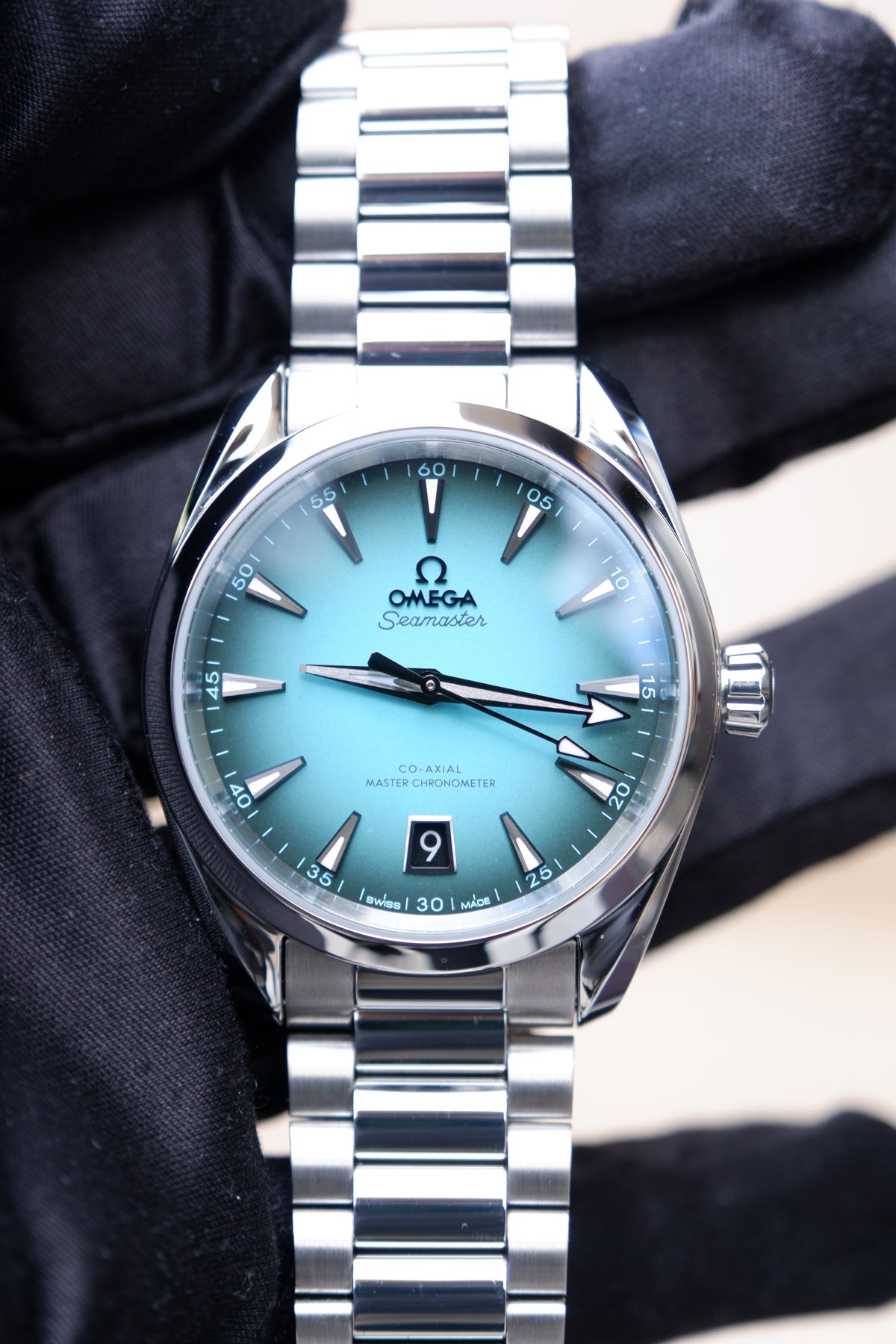 Omega Seamaster Aqua Terra Turkusowy 38 mm Stal 220.10.38.20.03.005