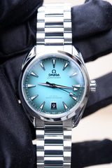 Omega Seamaster Aqua Terra Turkusowy 38 mm Stal 220.10.38.20.03.005