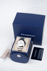Panerai Luminor Due Biały 38 mm Stal PAM01508