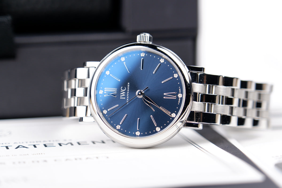 IWC Portofino Automatic 34mm Niebieski Stal IW357413
