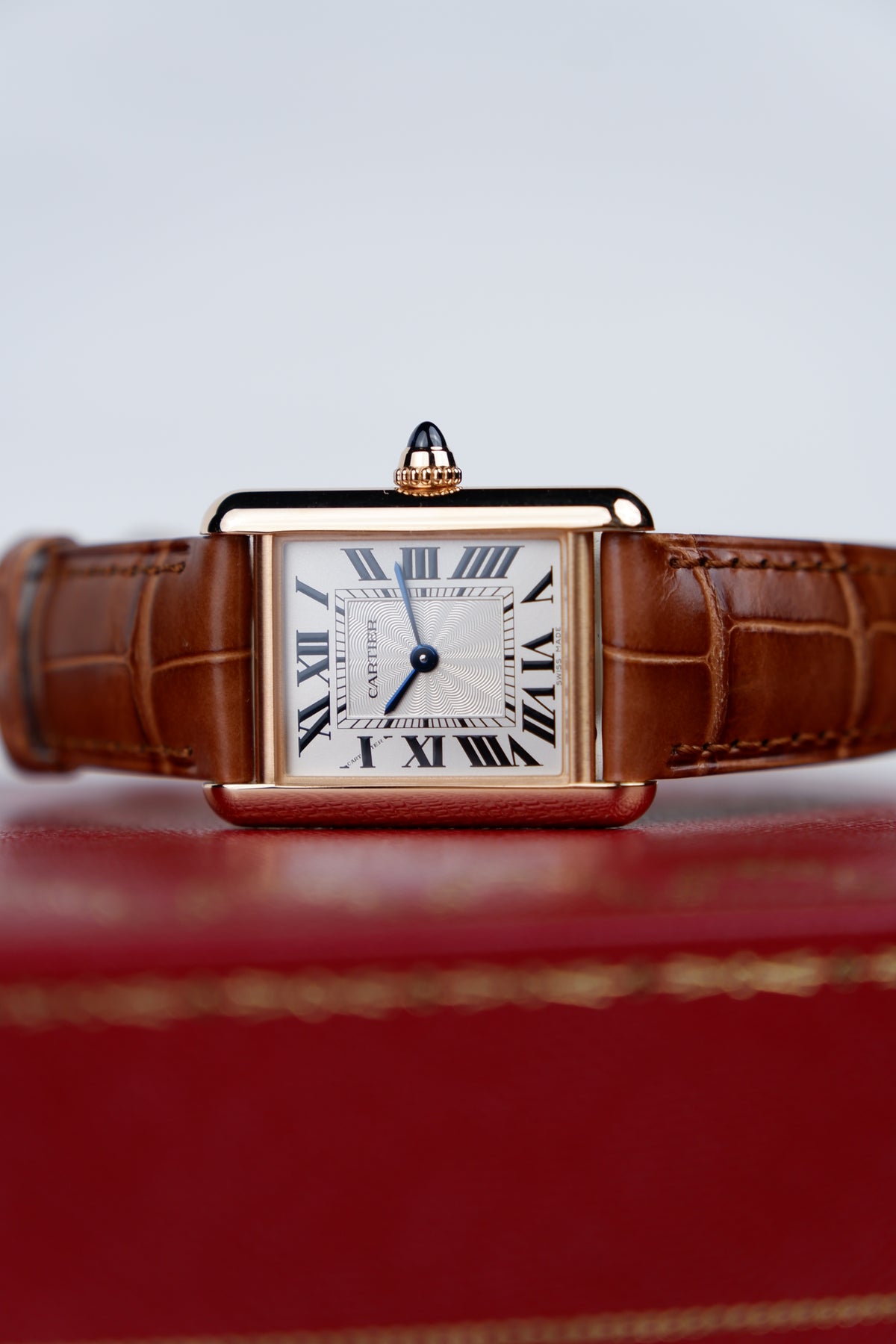 Cartier Tank Louis Cartier Srebrny 29.5 mm Zloto rozowe WGTA0010