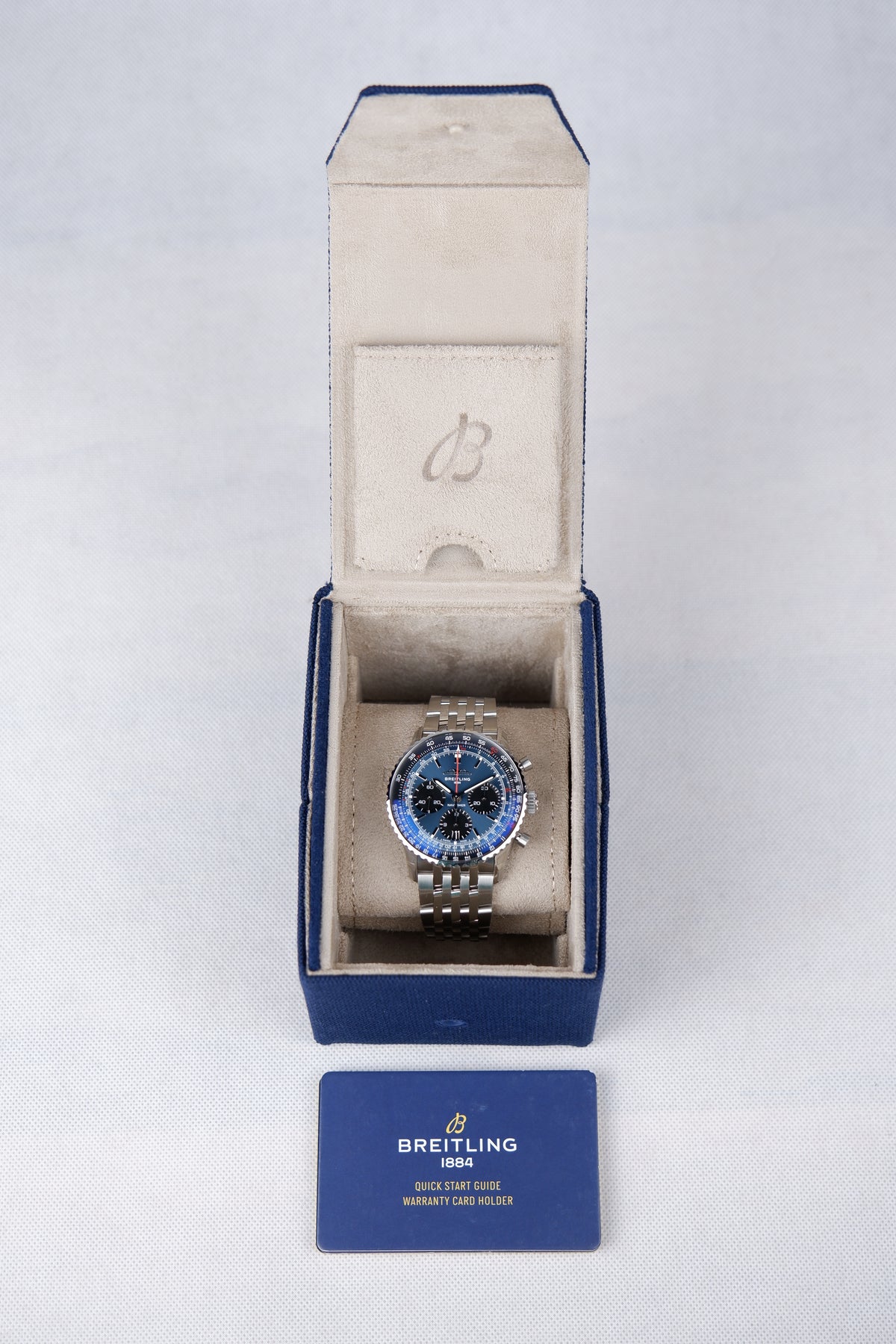 Breitling Navitimer Niebieski 41mm Stal AB0139241C1A1