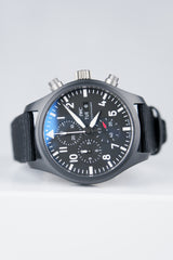 IWC Pilots Watch Chronograph Top Gun Czarny 44.5mm Ceramika IW389101
