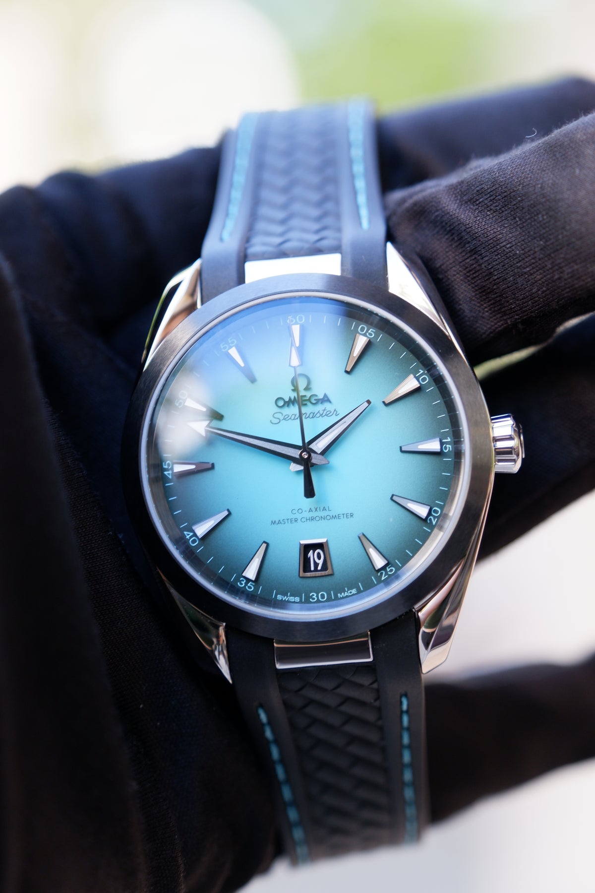Omega Seamaster Aqua Terra Turkusowy 38 mm Stal 220.32.38.20.03.001