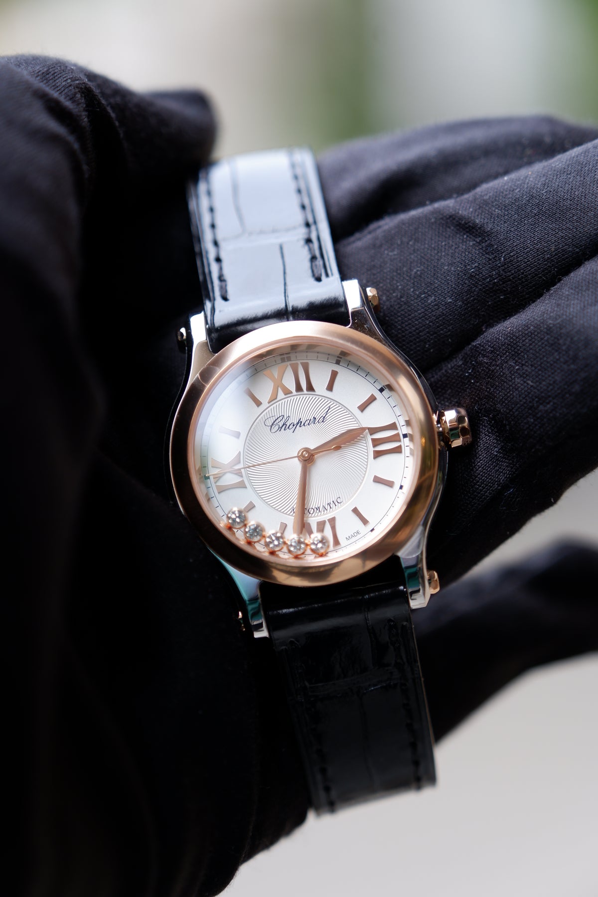 Chopard Happy Sport Srebrny 30 mm Złoto/Stal 278573-6013