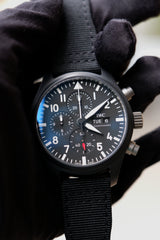 IWC Pilots Watch Chronograph Top Gun Czarny 44.5mm Ceramika IW389101