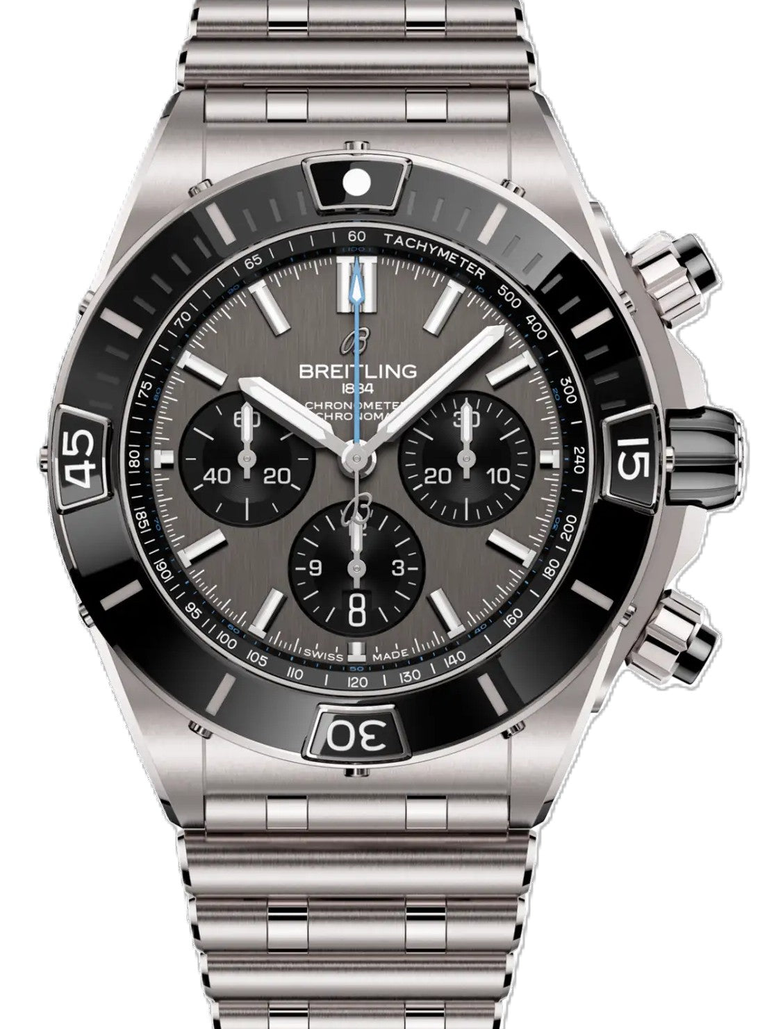 Breitling Super Chronomat Szary 44mm Tytan EB0136251M1E1