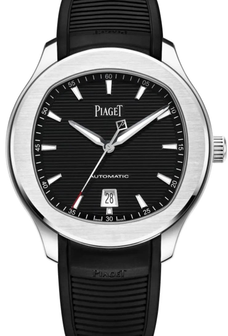 Piaget Polo Czarny 42 mm Stal G0A47014