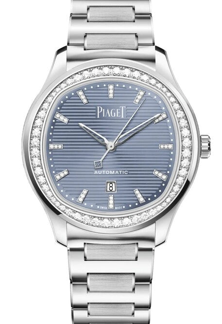 Piaget Polo Niebieski 36 mm Stal G0A47027