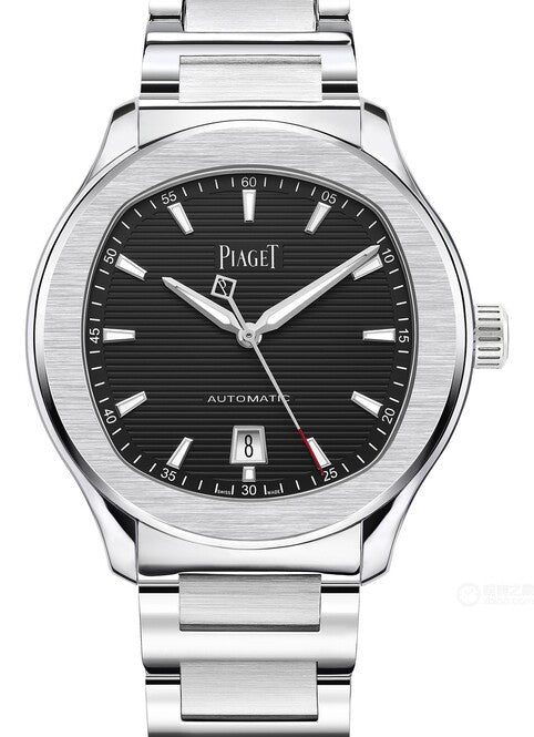 Piaget Polo Czarny 42 mm Stal G0A50016