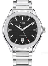 Piaget Polo Czarny 42 mm Stal G0A50016