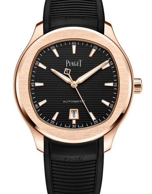 Piaget Polo Czarny 42 mm Złoto różowe G0A50017