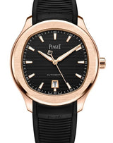 Piaget Polo Czarny 42 mm Złoto różowe G0A50017