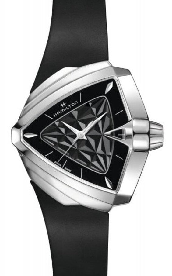 Hamilton Ventura Czarny 46 mm Stal