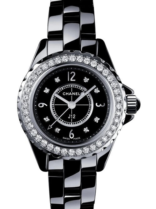 Chanel J12 Czarny 29 mm Ceramika H2571