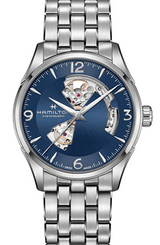 Hamilton Jazzmaster Niebieski 42 mm Stal H32705141