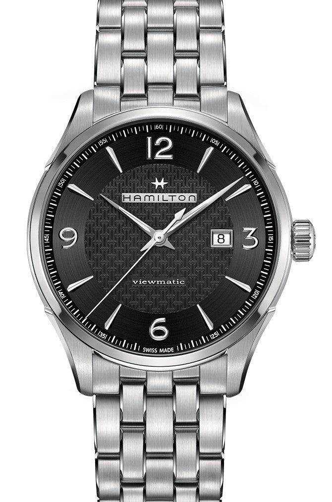 Hamilton Jazzmaster Czarny 44 mm Stal H32755131