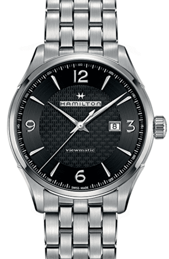 Hamilton Jazzmaster Czarny 44 mm Stal
