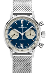Hamilton Intra-Matic Niebieski 40 mm Stal H38416141