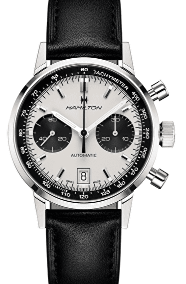 Hamilton Intra-Matic Biały 40 mm Stal H38416711