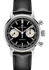 Hamilton Intra-Matic Czarny 40 mm Stal H38429730