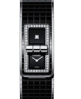 Chanel Code Coco Czarny 38.1 x 21.5 mm Stal H5148