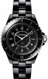 Chanel J12 Czarny 33 mm Ceramika H5695