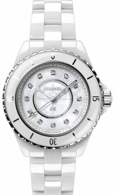 Chanel J12 Masa perłowa 33 mm Ceramika H5704