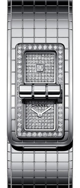 Chanel Code Coco Srebrny 38.1 x 21.5 mm Stal H5812