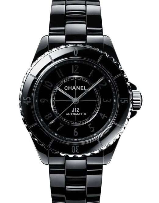 Chanel J12 Phantom Czarny 38 mm Ceramika H6185