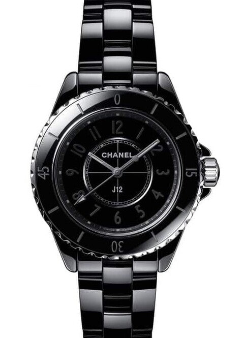 Chanel J12 BLACK PHANTOM Czarny 33 mm Ceramika H6346