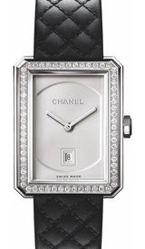 Chanel Boy-Friend Srebrny 34.6 X 26.7 mm Stal H6402