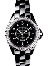 Chanel J12 Caliber Czarny 38 mm Ceramika H6526