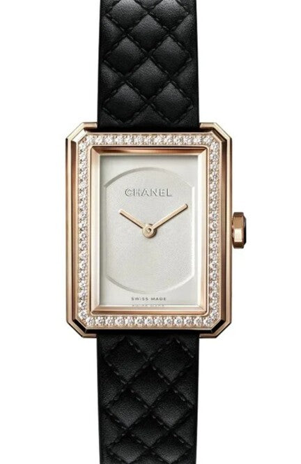 Chanel Boy-Friend Srebrny 37 x 28.6 mm Złoto różowe H6589