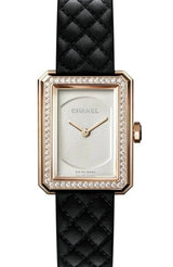 Chanel Boy-Friend Srebrny 37 x 28.6 mm Złoto różowe H6589