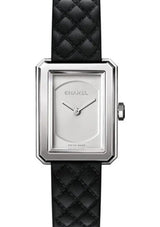 Chanel Boy-Friend Czarny 34.6 x 26.7 mm Stal H6954