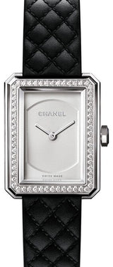 Chanel Boy-Friend Srebrny 27.9 x 21.5 mm Stal H6955