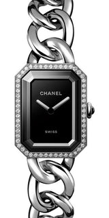 Chanel Première Czarny 26,1 x 20 mm Stal H7020