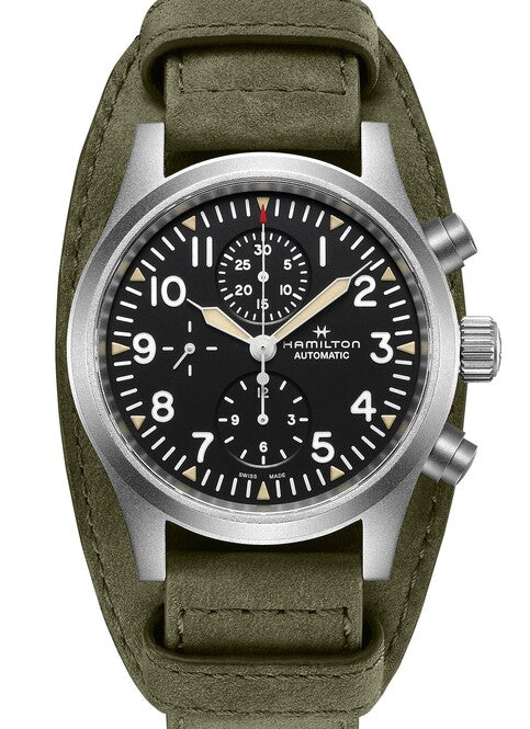 Hamilton Khaki Field Czarny 44 mm Stal H71706830