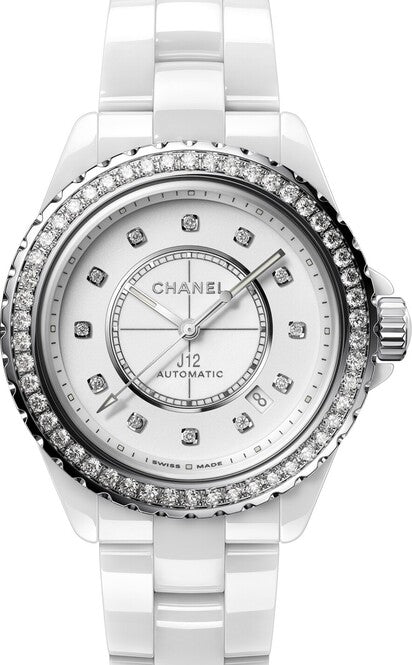 Chanel J12 Biały 38 mm Ceramika H7189