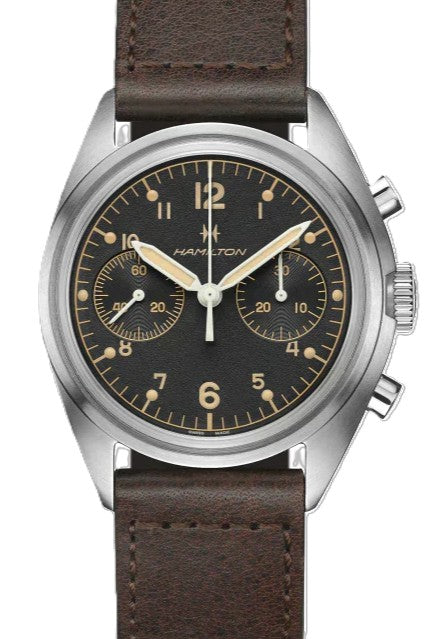 Hamilton Khaki Aviation Czarny 40 mm Stal H76409530