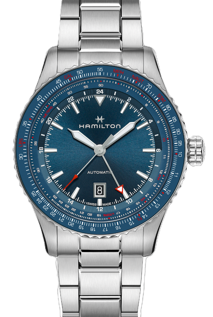 Hamilton Khaki Aviation Niebieski 44 mm Stal H76715140